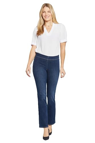 NYDJ Women's Pull On Straight Jean, Wonderland, L | Amazon (US)