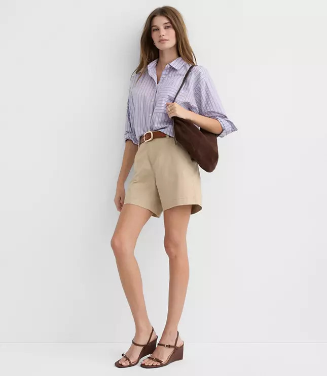 Petite Monroe Chino Shorts | LOFT