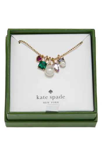 Kate Spade New York little mixed charm pendant necklace in Gold Multi at Nordstrom Rack | Nordstrom Rack