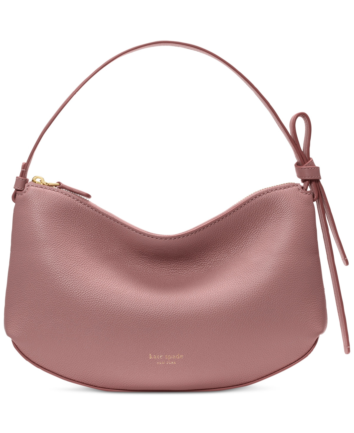 kate spade new york Loop Medium Pebbled Leather Shoulder Bag - Dusk Rose | Macy's