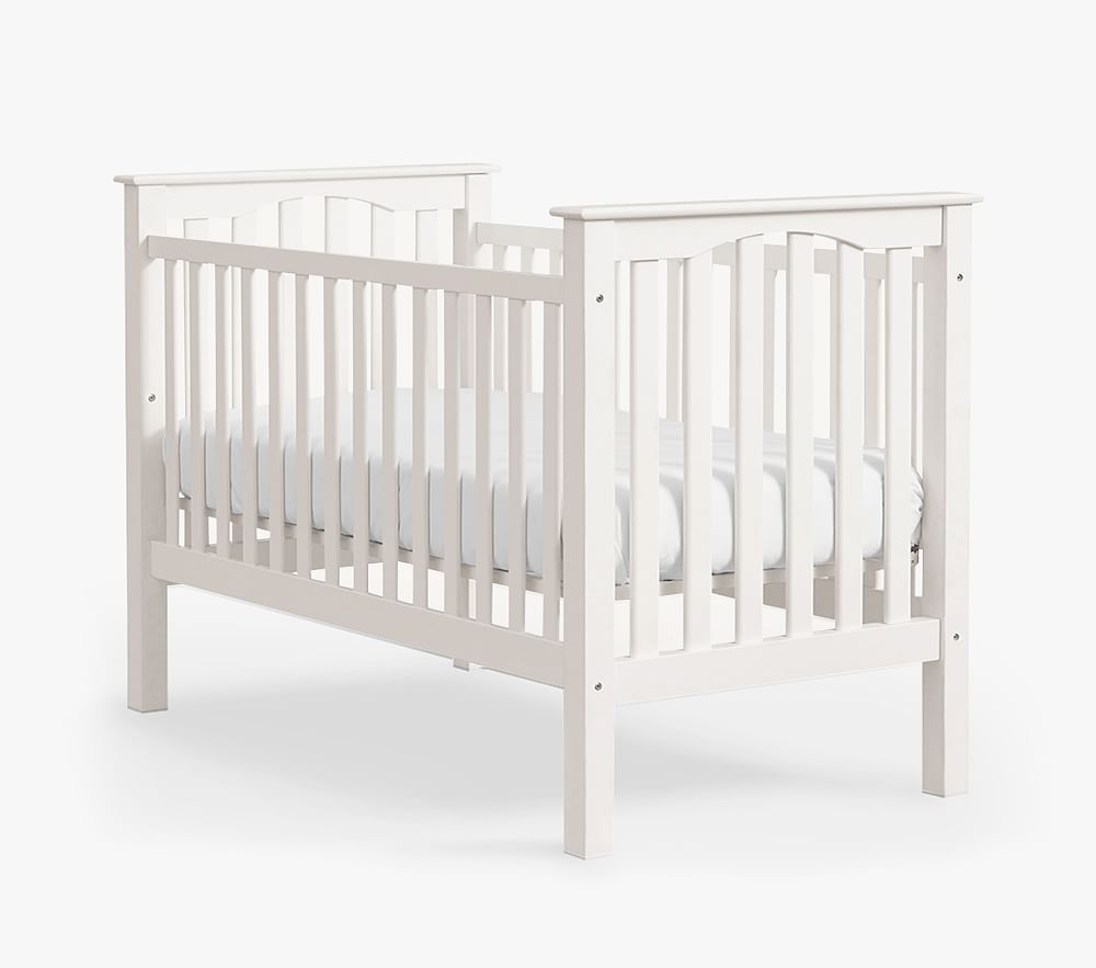 Kendall Convertible Crib & PBK Lullaby Mattress Set, Simply White | Pottery Barn Kids