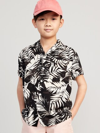 Short-Sleeve Printed Camp Shirt for Boys | Old Navy (US)
