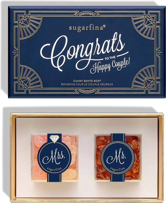 sugarfina Congrats Mr. & Mrs. 2-Piece Candy Bento Box | Nordstrom | Nordstrom