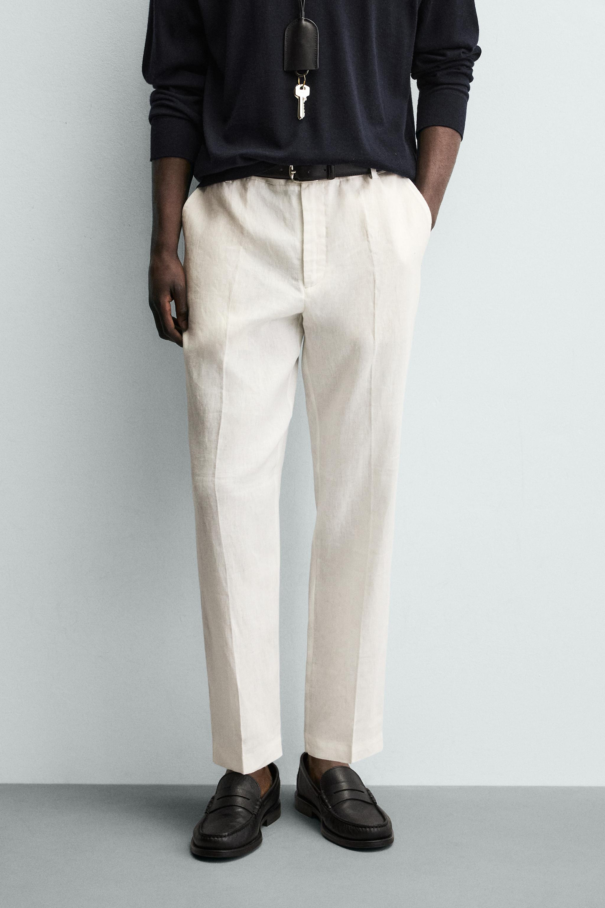 REGULAR-FIT-HOSE AUS 100% LEINEN | Zara DE