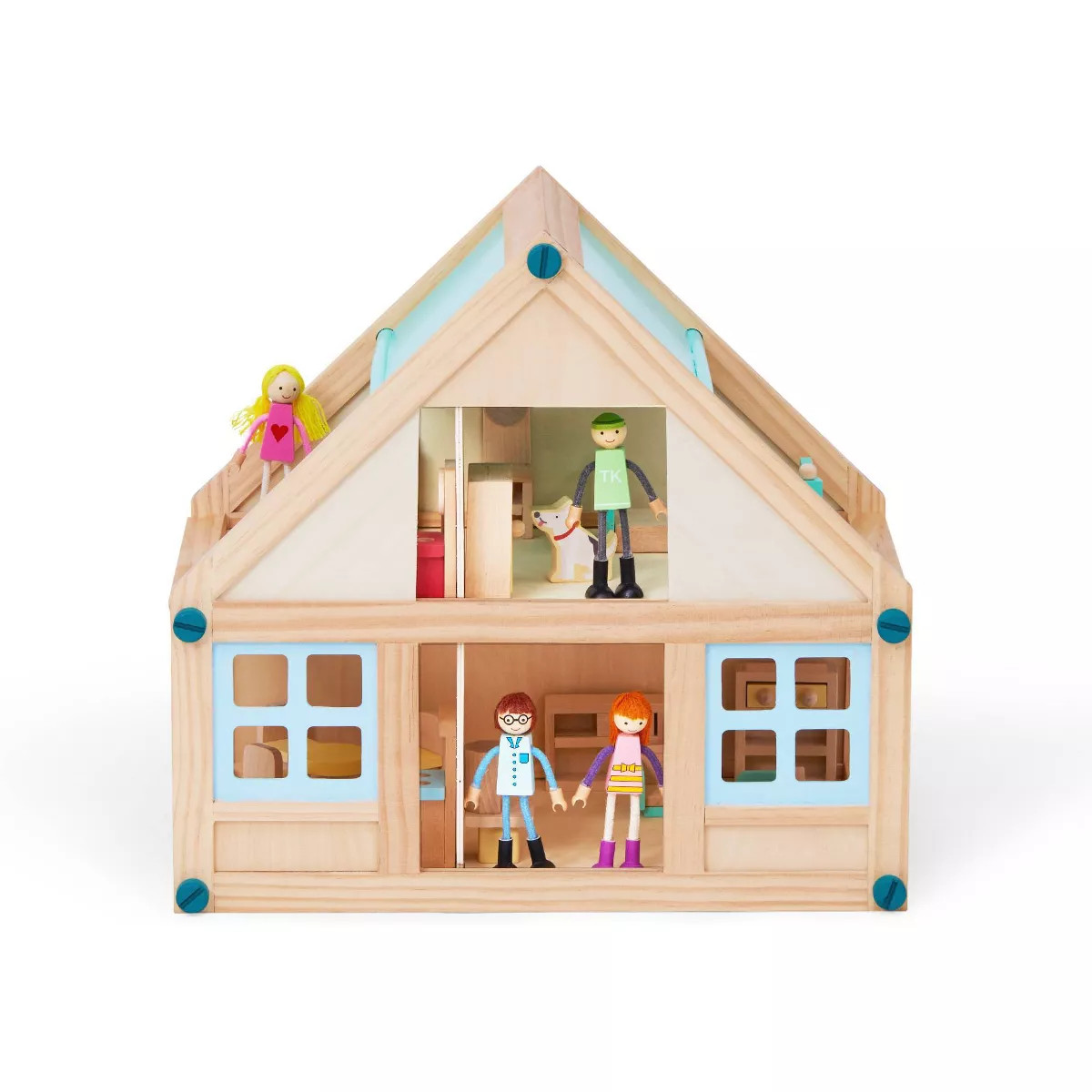Olivia's Little World Kids Buildable Furnished Wooden Dollhouse for 3.5" Dolls | Target