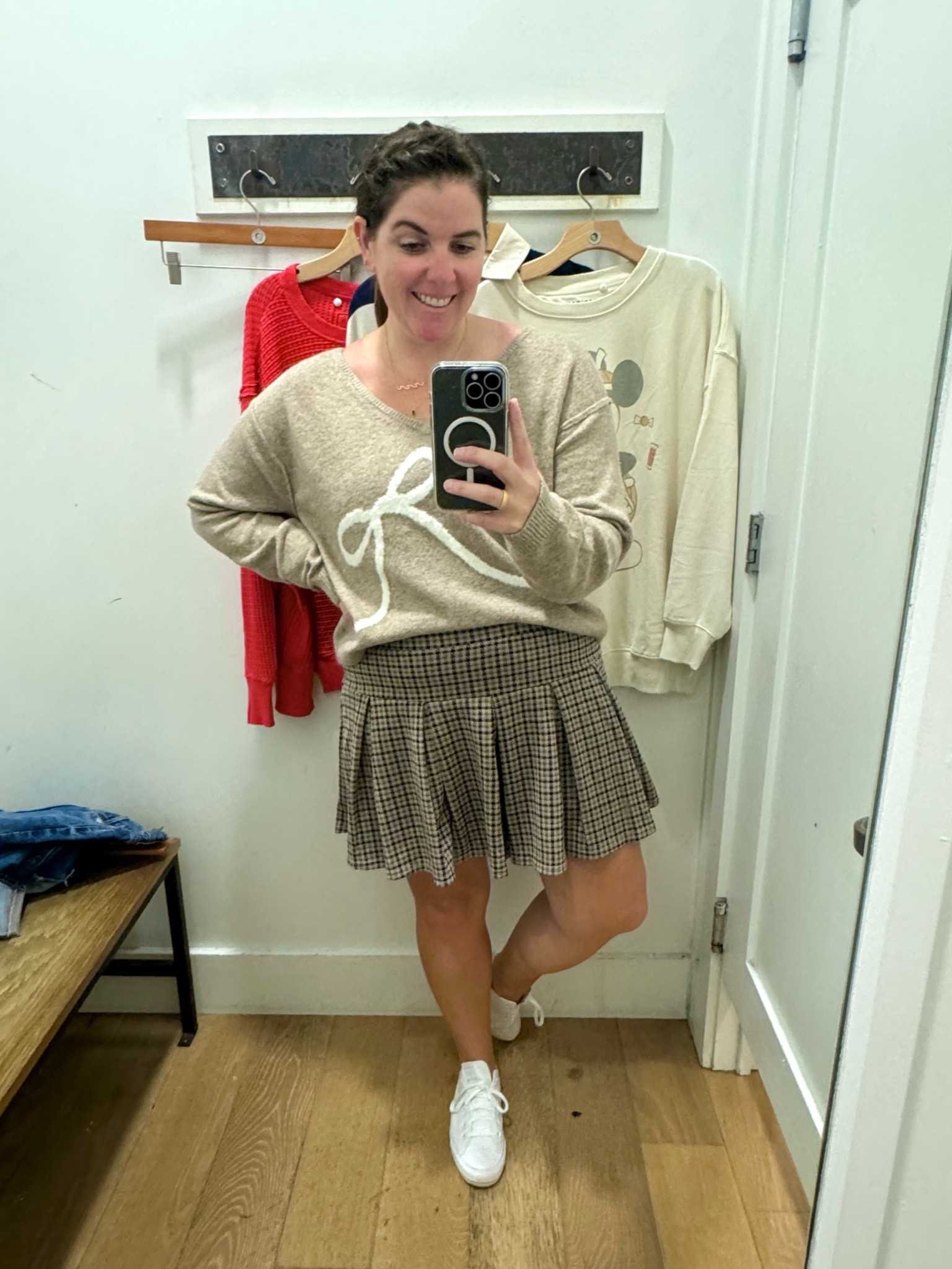 I saw this SKORT in the window and had to try it on! The skort is super cute for fall and there are so many ways to style it! The skort runs TTS and comes in one additional color option! The sweater is super soft, runs TTS and one I want to wear all fall and winter! Both pieces will be 20% off during the LTK Fall Sale! 

#LTKStyleTip #LTKSaleAlert #LTKFallSale