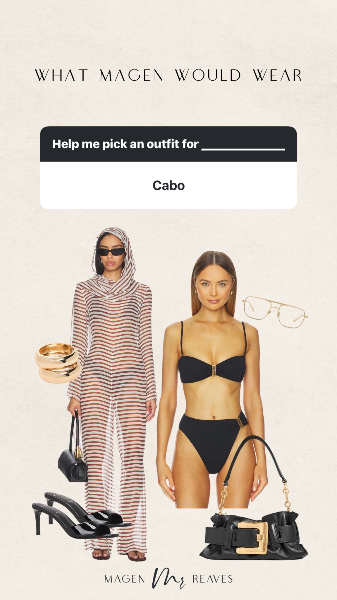 Cabo outfit inspo! 

cabo, vacation outfit, spring break, black swimsuit, gold bangles, gold sunglasses



#LTKSwim #LTKSeasonal #LTKootd