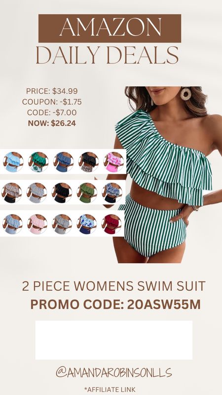 Amazon daily deals
Women’s two piece swimsuit 

#LTKFindsUnder50 #LTKSwim #LTKSaleAlert