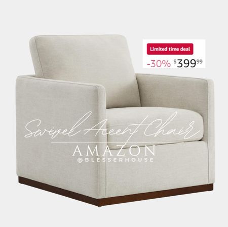 Quality swivel accent chair! 

Amazon home, Amazon finds, chair, living room furniture, couch, sofa, seating 

#LTKhome