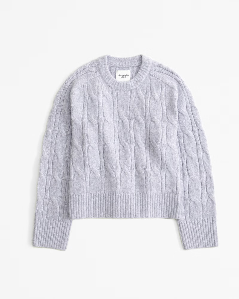 The A&F Madeline Cable Crew Sweater | Abercrombie & Fitch (US)