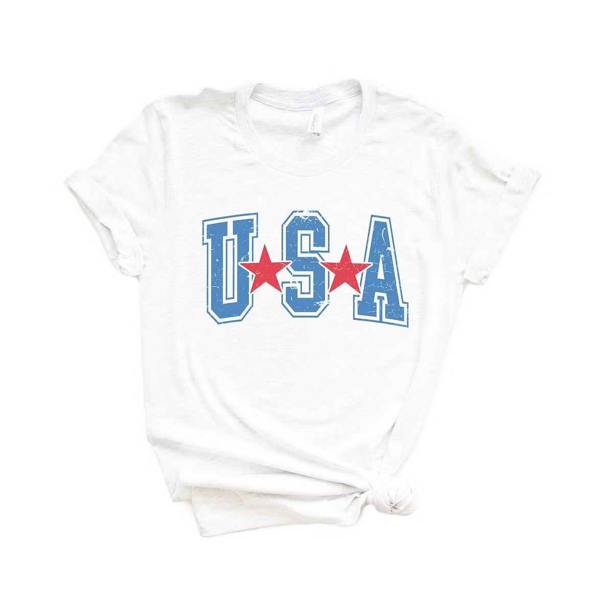 Simply Sage Market Women's USA Red Stars Short Sleeve Graphic Tee | Target