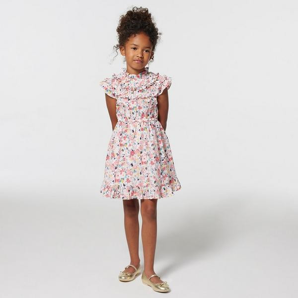 Floral Ruffle Trim Dress | Janie and Jack