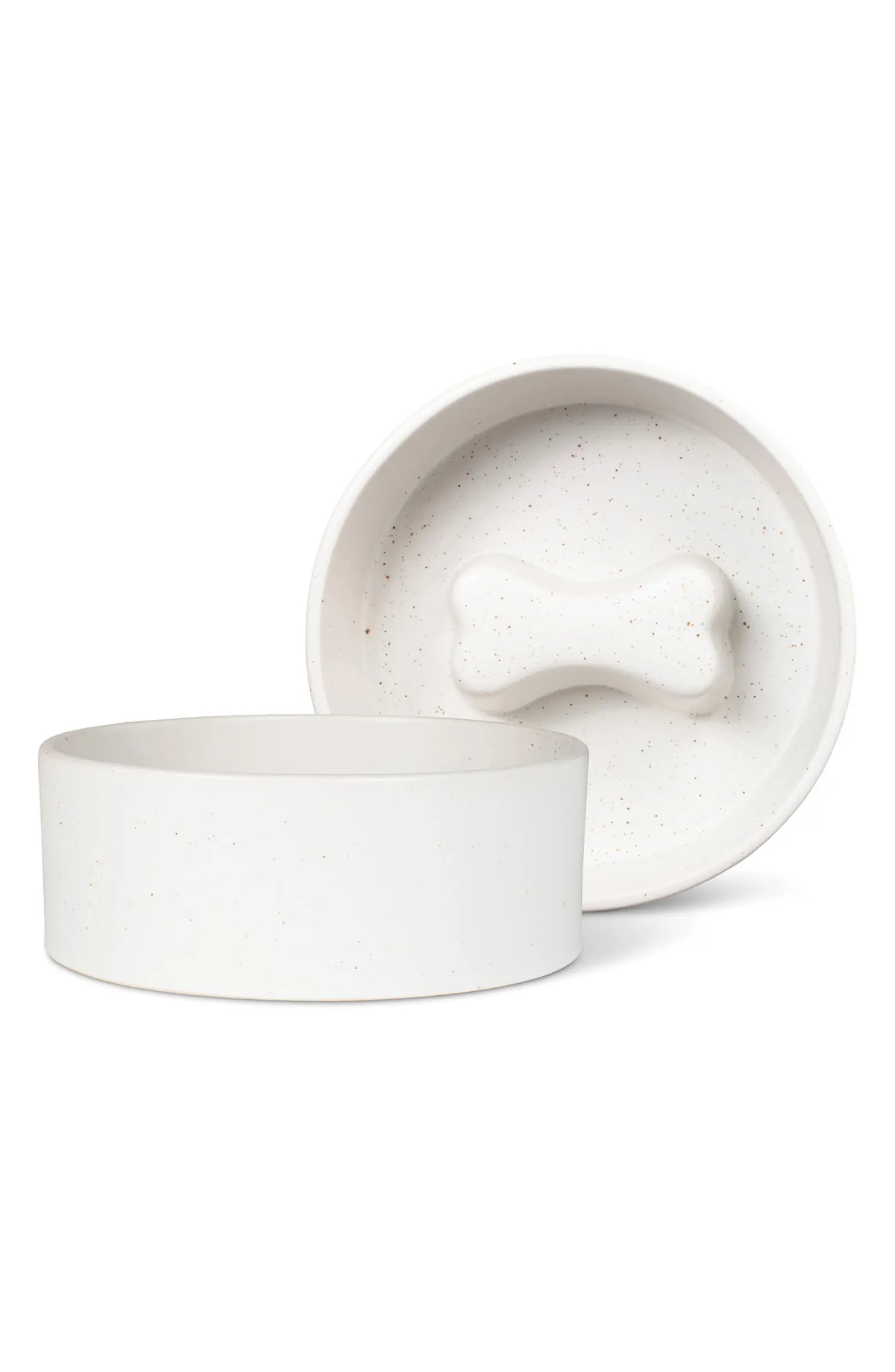 Speckled Bone Small Pet Bowl Slow Feeder | Nordstrom