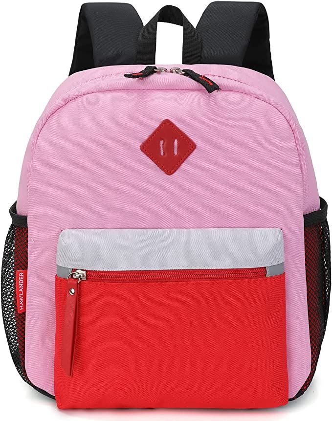 HawLander Preschool Backpack for Toddler Girls, Kids School Bag, Ages 3 to 7 years old, Mini, Pin... | Amazon (US)