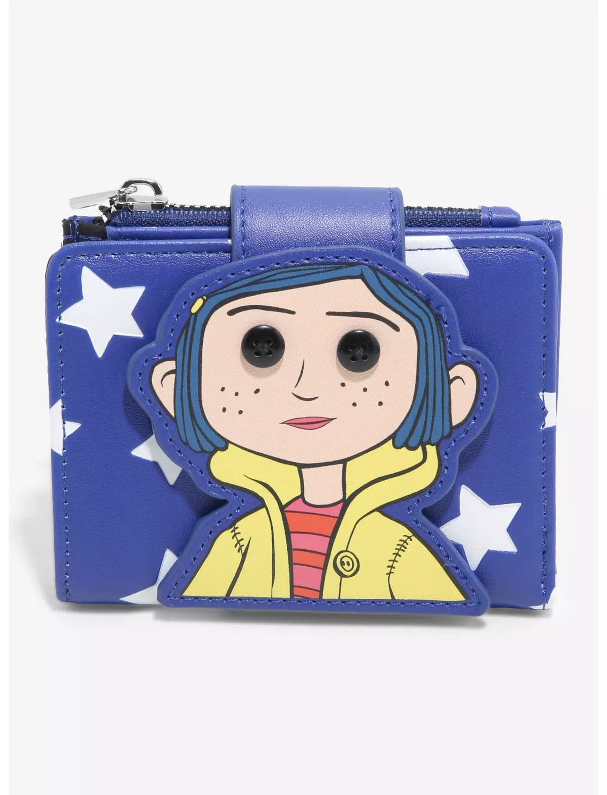 Coraline Doll & Stars Mini Flap Wallet | Hot Topic | Hot Topic
