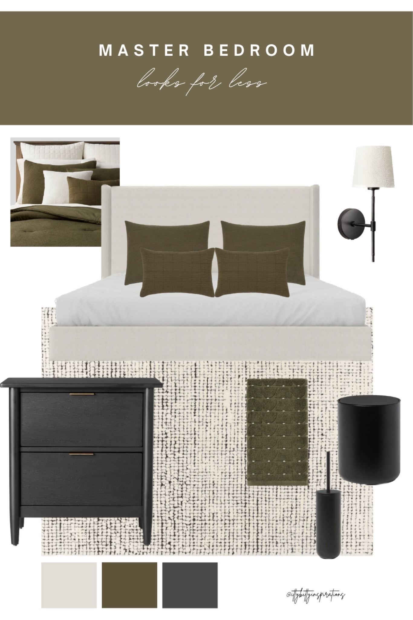 Master bedroom inspo 🖤