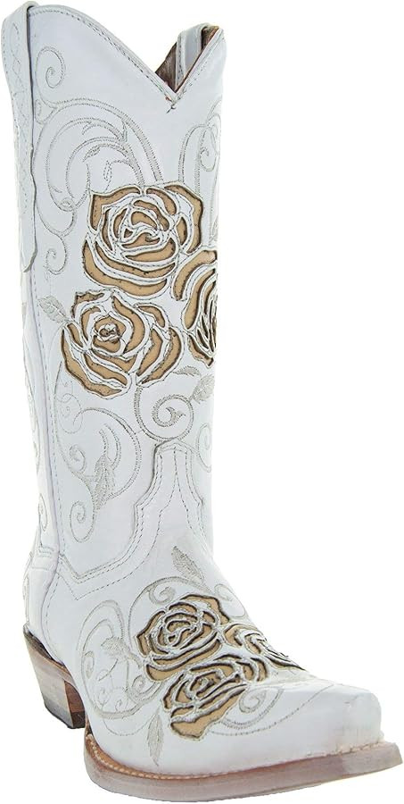 Soto Boots Turquoise Rose Country Cowgirl Boots M50032 | Amazon (US)
