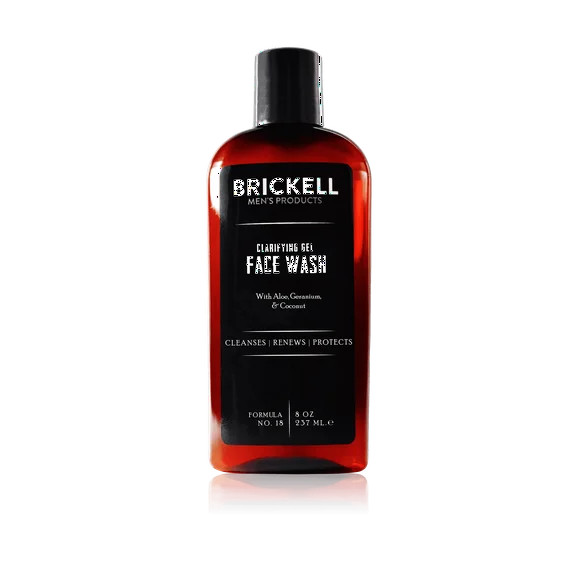Brickell Men's Clarifying Face Wash Gel, Natural Cleanser with Aloe & Coconut, 8 oz, Scented | Walmart (US)