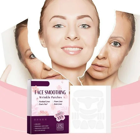 Facial Anti-wrinkle Patches - Face and Forehead Wrinkle Patches 192 Pcs Neck Wrinkle Patches Reduce Fine Wrinkles Frown and Smile Lines for Women and Men | Walmart (US)