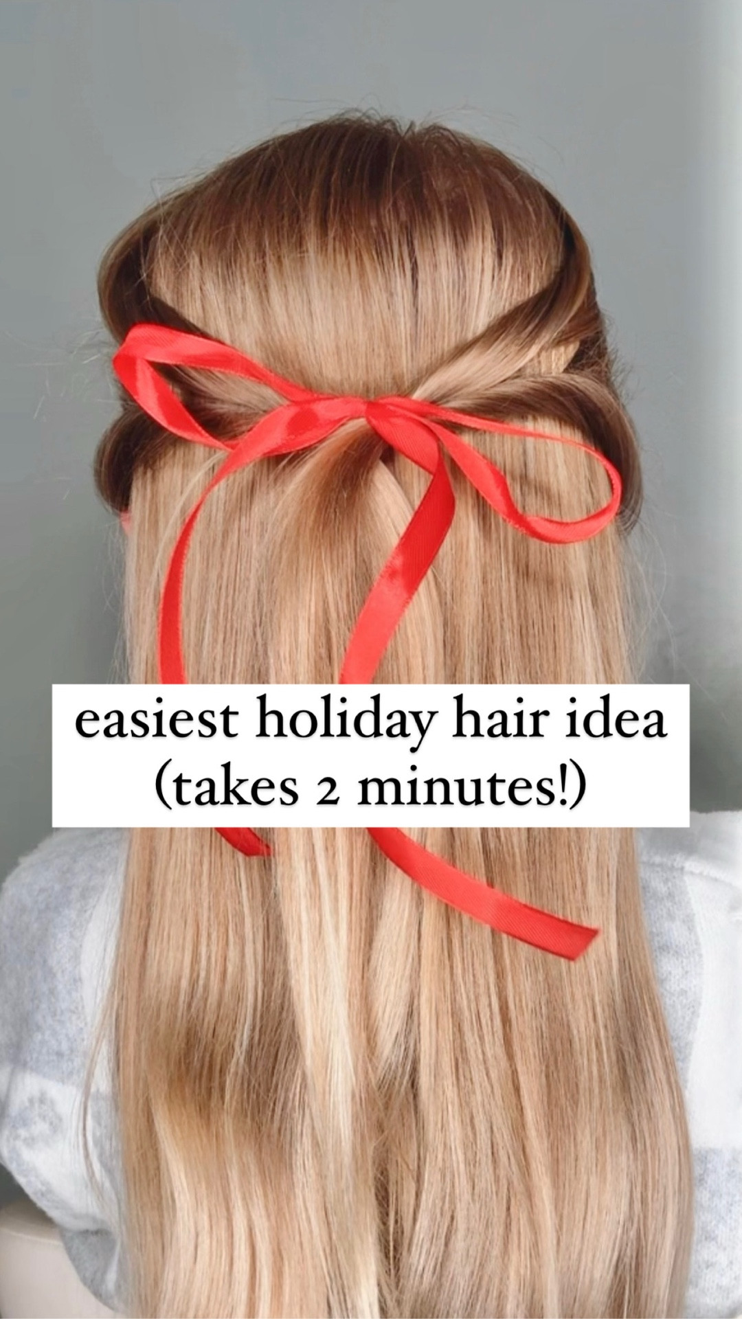 HOLIDAY 2-MINUTE HAIRSTYLE ❤️ I’m so excited to share this cute and pretty holiday hairstyle! It’s quick and simple! I’m obsessed with this one! 

#LTKHoliday
