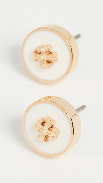 Kira Enamel Circle Stud Earrings | Shopbop