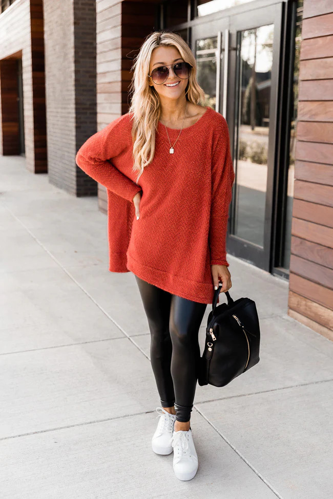 Uncomplicate My Life Brick Pullover | The Pink Lily Boutique