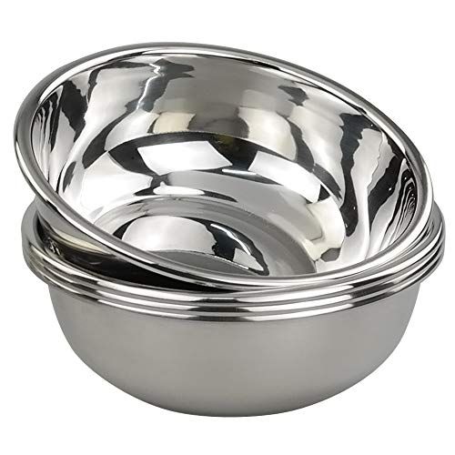 Doryh 18/10 Stainless Steel Mixing Bowls, Nesting Bowls for Meal Prep, Serving, Baking, Set of 4 | Amazon (US)