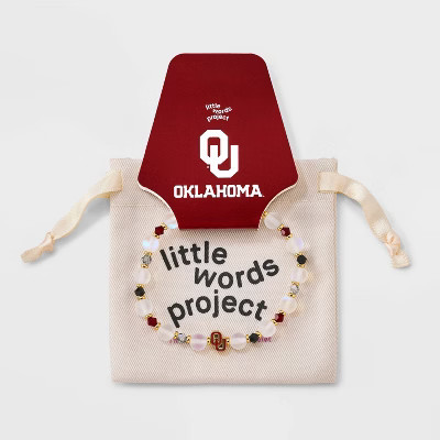 Little Words Project University of Oklahoma Stacker Beaded Bracelet - Red/White | Target