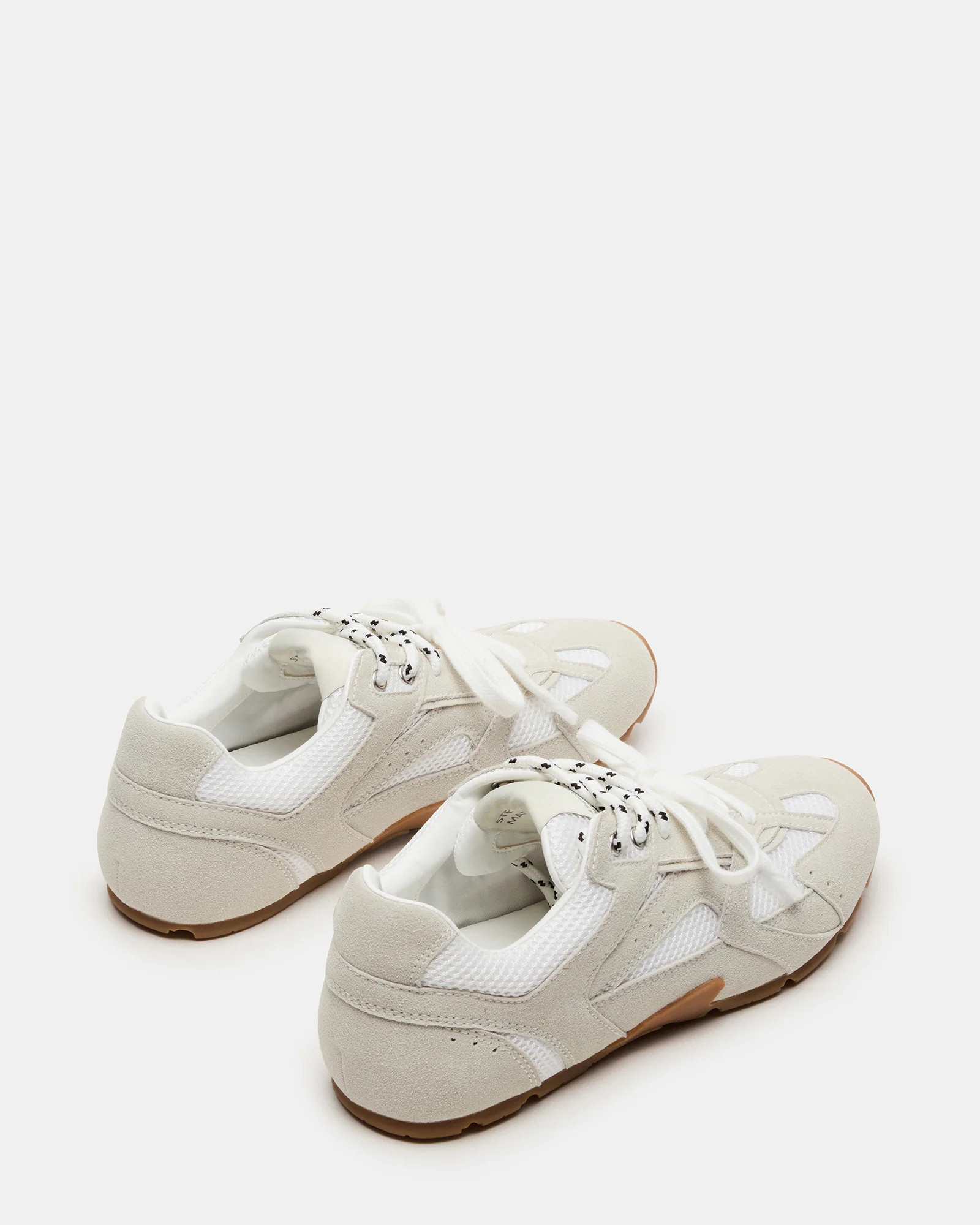 AZIEL White Low-Top Lace-Up Women's Sneakers | Steve Madden (US)