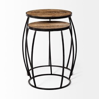 Clapp IV (Set of 2) Wooden Nesting Accent Table | Bed Bath & Beyond