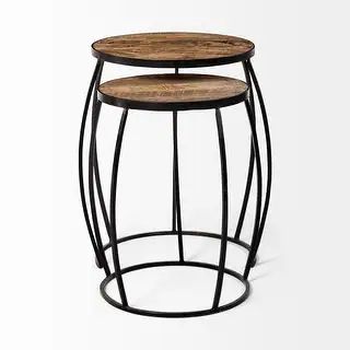 Clapp IV (Set of 2) Wooden Nesting Accent Table | Bed Bath & Beyond