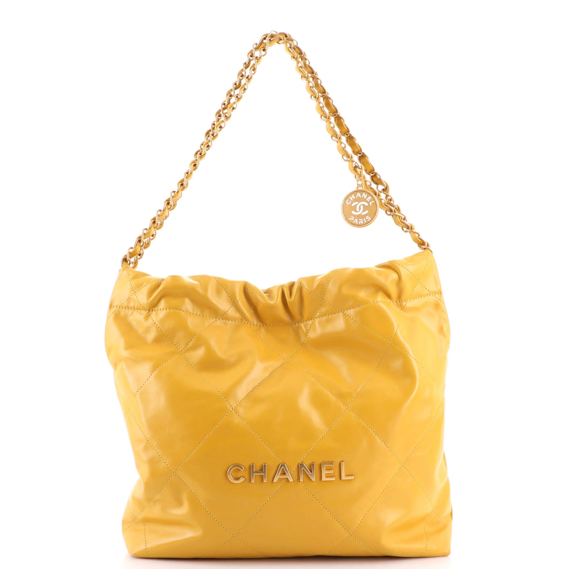 CHANEL 22 Chain Hobo Quilted Calfskin Small | Rebag