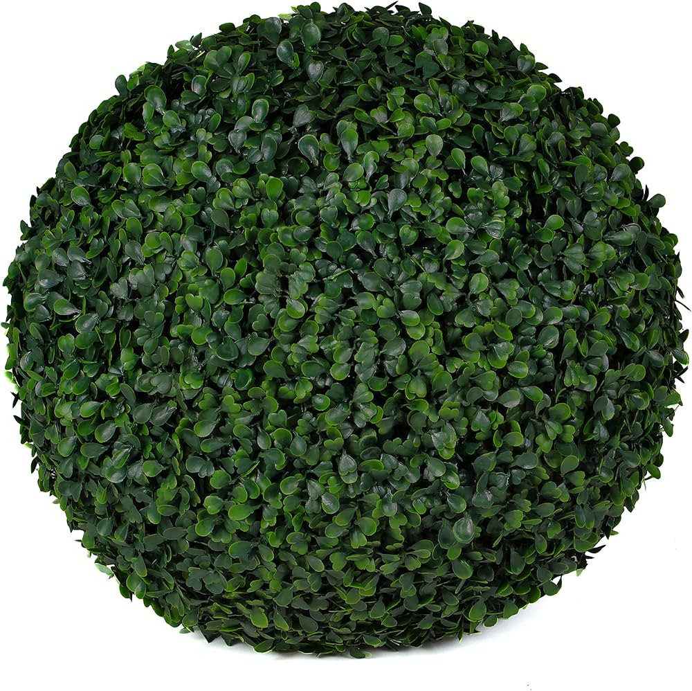 3rd Street Inn Large Boxwood Topiary Ball - Artificial Plant Set - Indoor/Outdoor Wedding Party D... | Amazon (US)