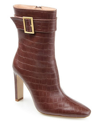 Journee Collection Women's Elanie Croc Booties - Macy's | Macy's
