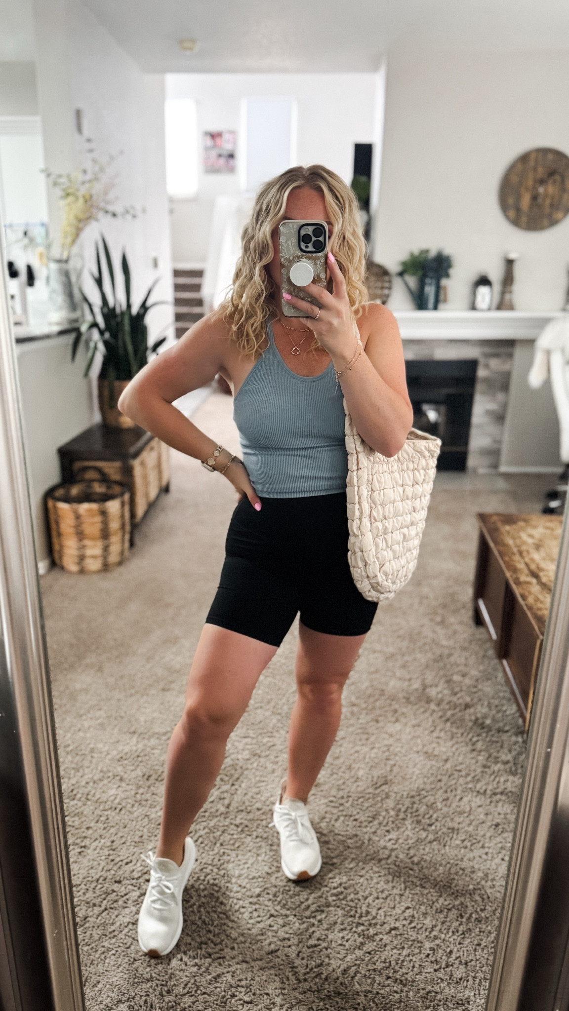 Amazon activewear — ribbed cropped tank top with biker skorts, quilted tote bag and sneakers 







Amazon outfits, summer outfit inspo, outfit ideas, casual outfits amazon, amazon outfits every day, outfit ideas 2026, summer outfits, gym outfit summer, workout clothes summer

#LTKActive #LTKSaleAlert #LTKPetite