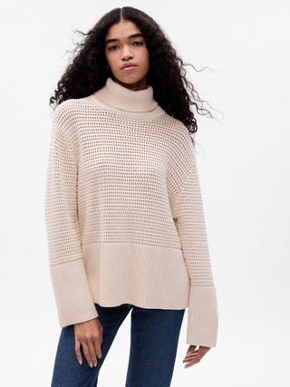 24/7 Split-Hem Crochet Sweater | Gap (CA)