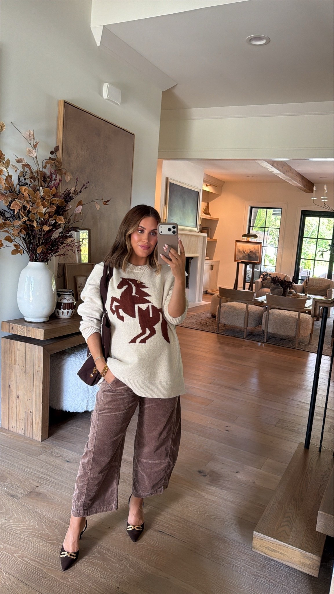 Wearing small petite in barrel leg pangs + size small in sweater! Beaded paisley bag is linked as well- love this statement bag for fall!! 

Fall dressing with Anthropologie 🤎 Sharing some of my favorite looks for the season, including elevated looks and statement pieces for fall. In love with all the rich tones, textures & trends for this season!

#LTKootd #LTKPetite #LTKSeasonal