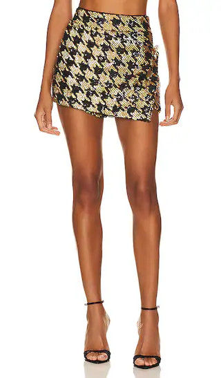 Sell Out Skort in Black & Gold | Revolve Clothing (Global)