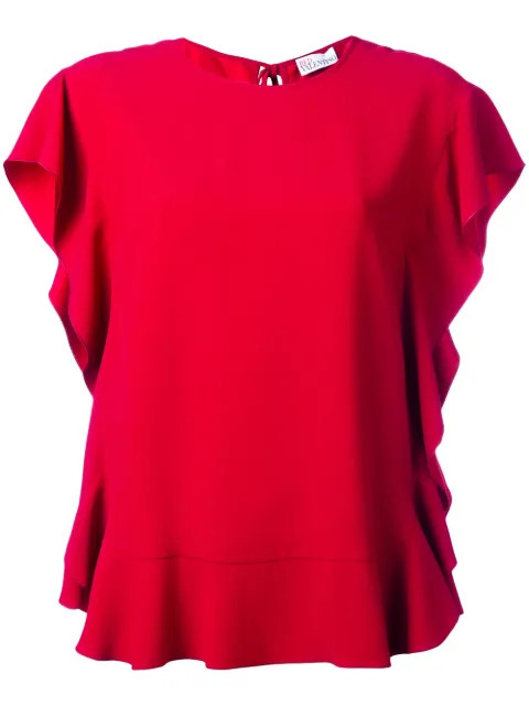Red Valentino Ruffle Blouse | FarFetch US