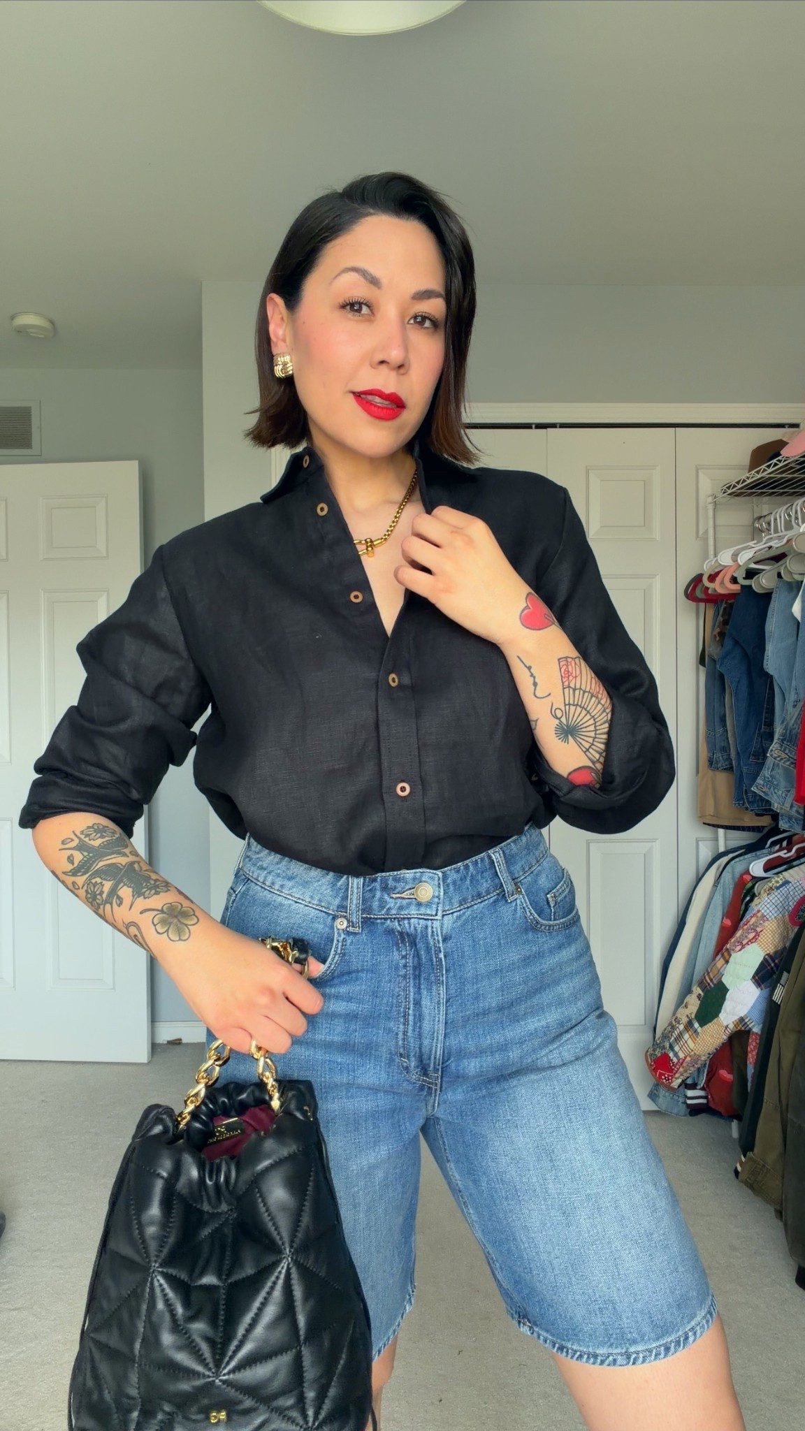 Bermuda short
Yo estoy usando talla 8


#LTKOver40 #LTKMidsize #LTKgrwm