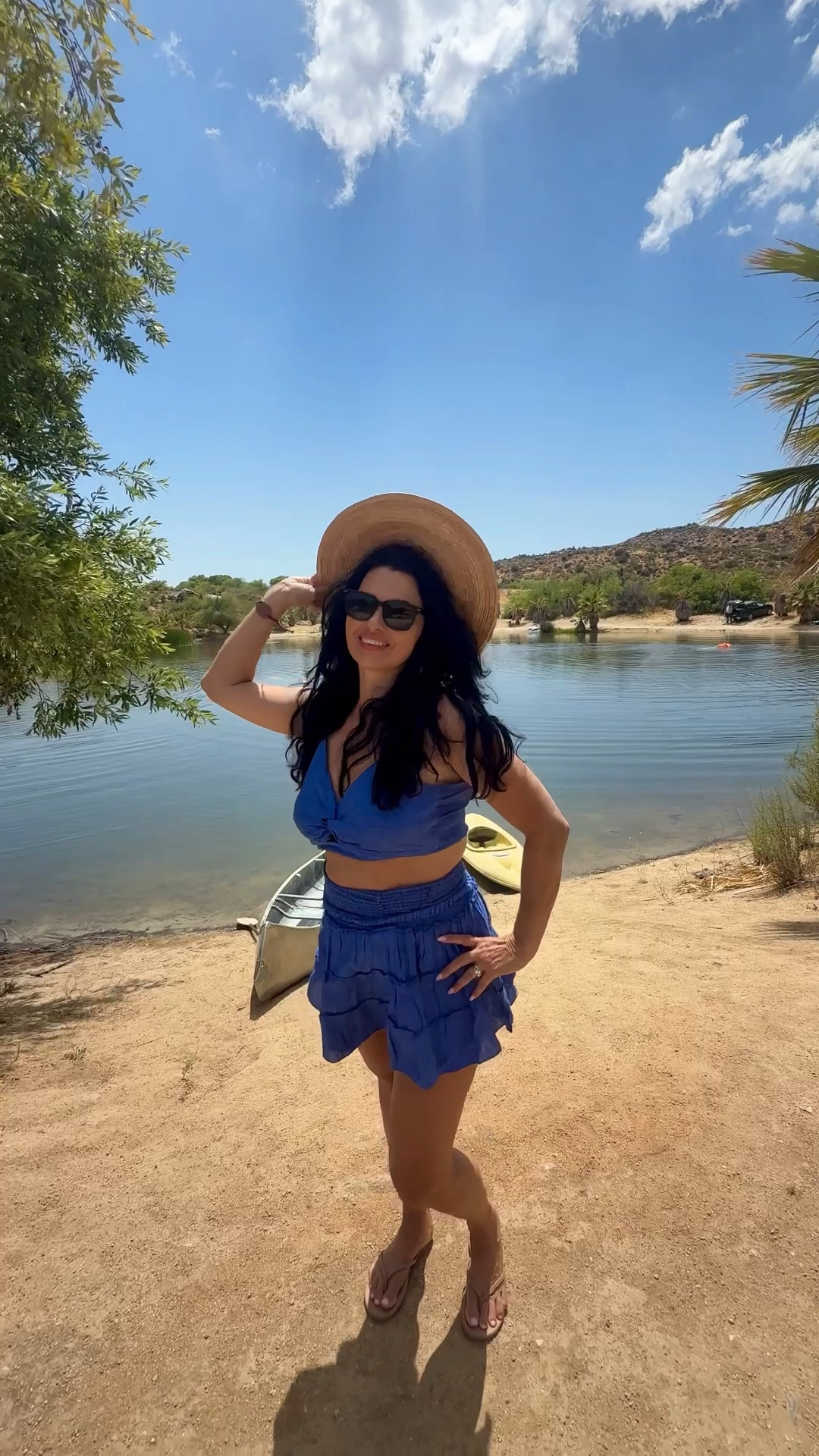 Vacation Outfit Time!💙

Go barefoot on the beach or lounge lakeside in a cute skirt matching set. 

Pair it with flats, a sun hat, and cute sunglasses to dine at a fun spot, in a casual and cute outfit of the day! 

#twopieceset
#beachvacationoutfit #vacationoutfitsbeach #womensskirtset
#nudesandals

#LTKootd #LTKSaleAlert #LTKTravel
