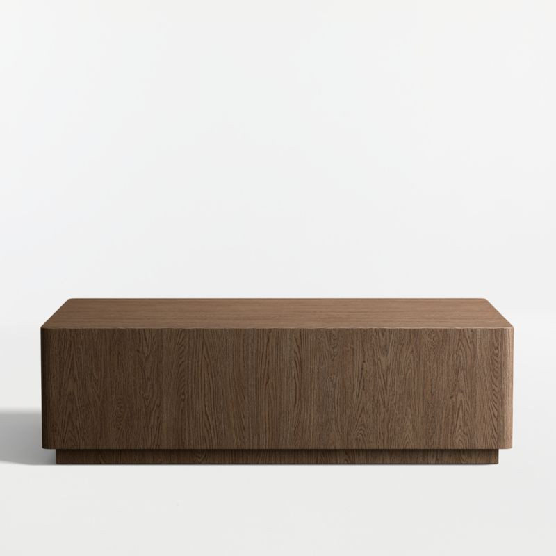 Terrane Fumed Oak 54" Rectangular Coffee Table | Crate & Barrel | Crate & Barrel