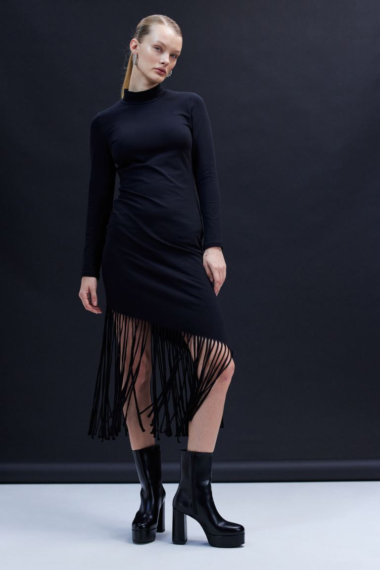 Fringe-trimmed Dress | H&M (US + CA)