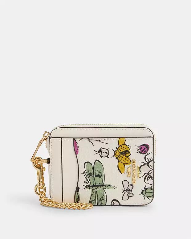 Zip Card Case With Creature Print | Coach Outlet