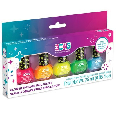 Make It Real: Glow In The Dark Nail Polish Set - 5 Bottles | Target