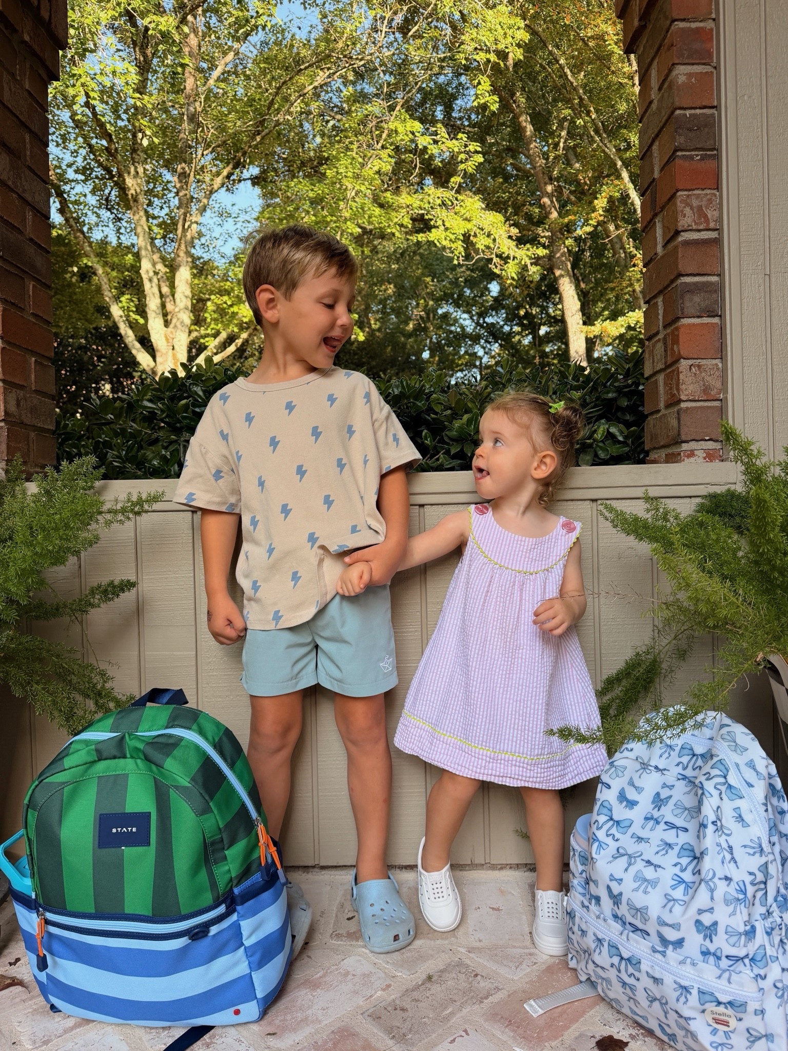 Sent my cuties to school this morning and they were looking precious 😍🫶🏼

#LTKKids #LTKBaby