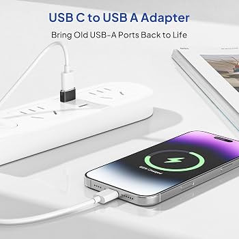 Elebase USB to USB C Adapter for iPhone 17 4Pack,USBC Female to A Male Car Charger Adapter,Type C... | Amazon (US)