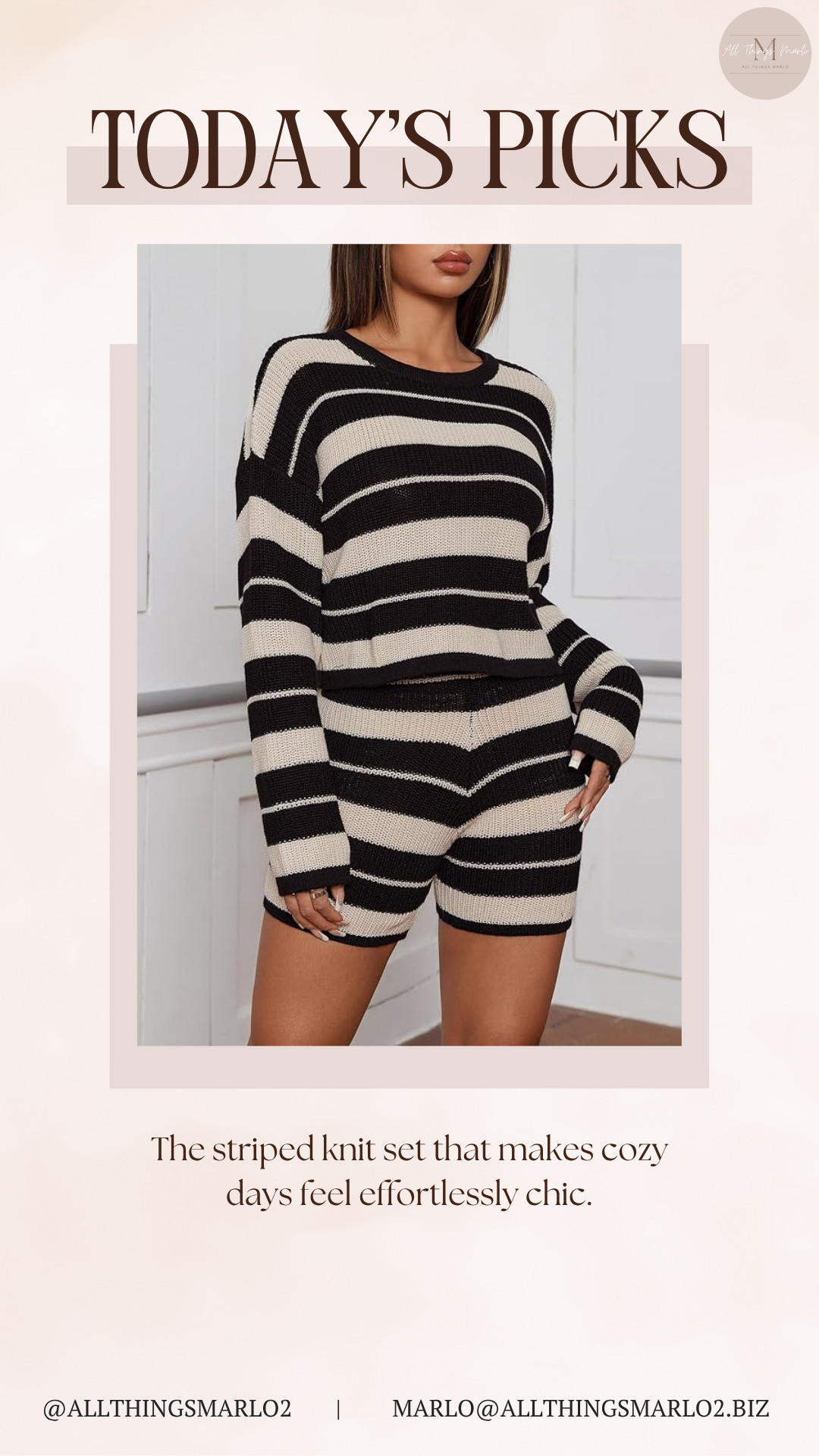 The striped knit set that makes cozy days feel effortlessly chic. 

 #LTKSeasonal #LTKWorkwear #LTKTravel