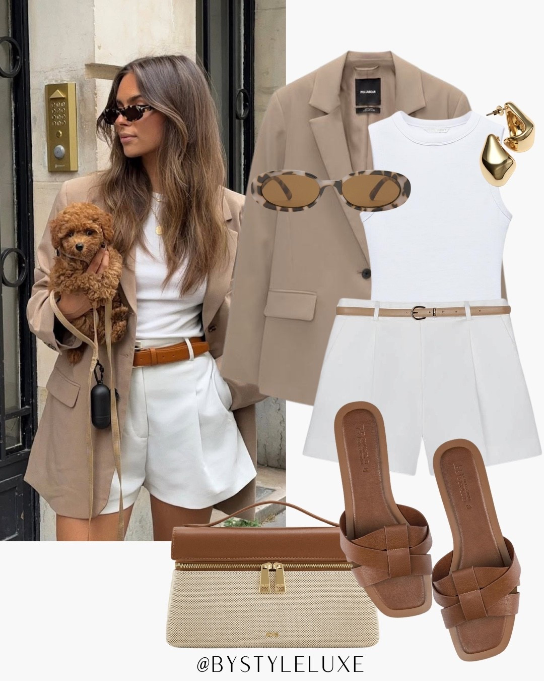 PINTEREST LOOK - recreating this summer chic outfit from @jodielapetitefrenchie.
Perfect lunch date look or city break outfit 

#blazer #summeroutfit #holidayoutfit 

#LTKstyletip #LTKshoes #LTKsummer
