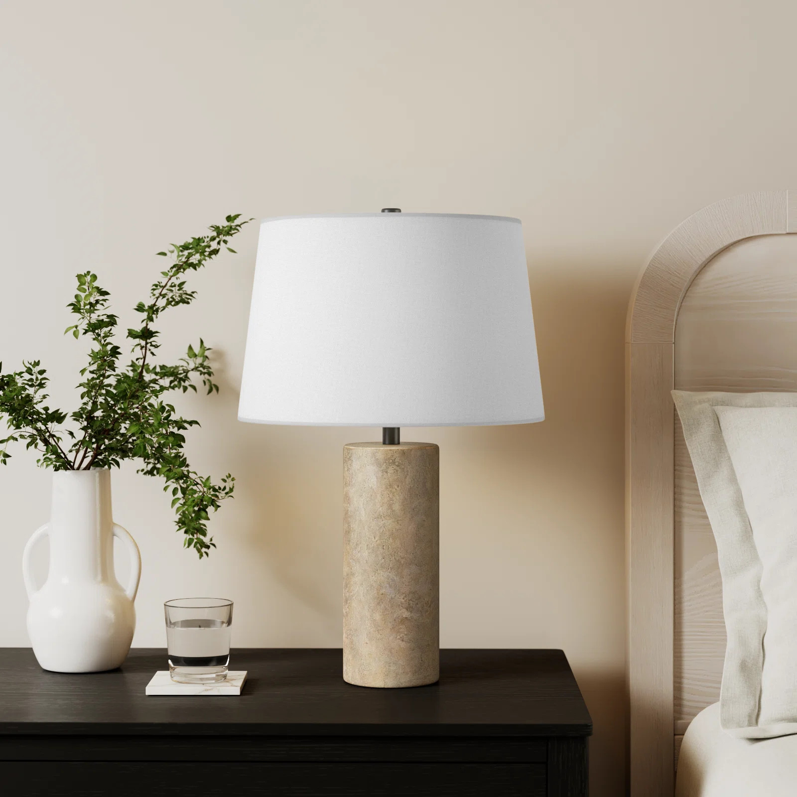 Astere Travertine Table Lamp | Wayfair North America